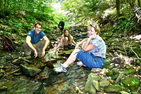 David, Cosmo, Maddy and Elisa in Hidden Valley.