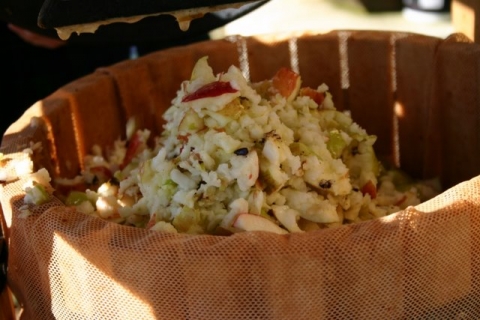 Crushed apples