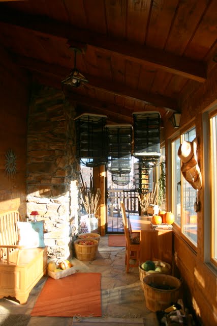 Herb drying racks.