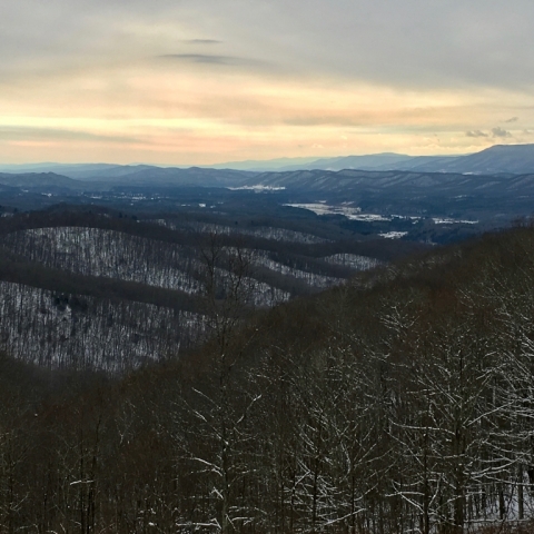 View from the Old Pike Road.