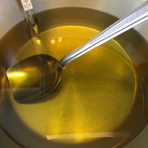 Melted oils.