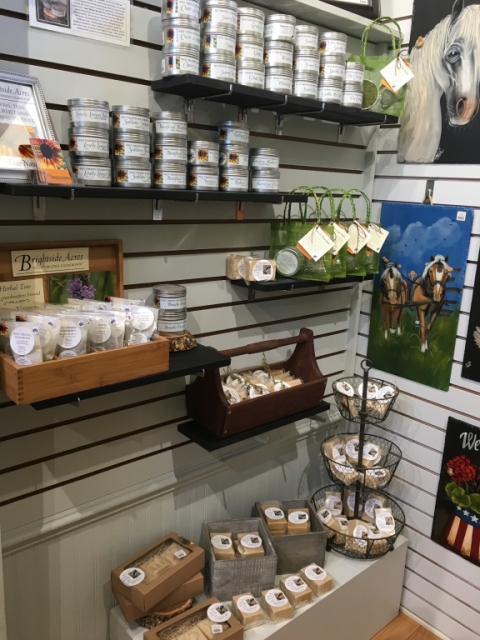 Brightside teas and soaps at 4th Avenue Gallery in Marlinton. October 12.