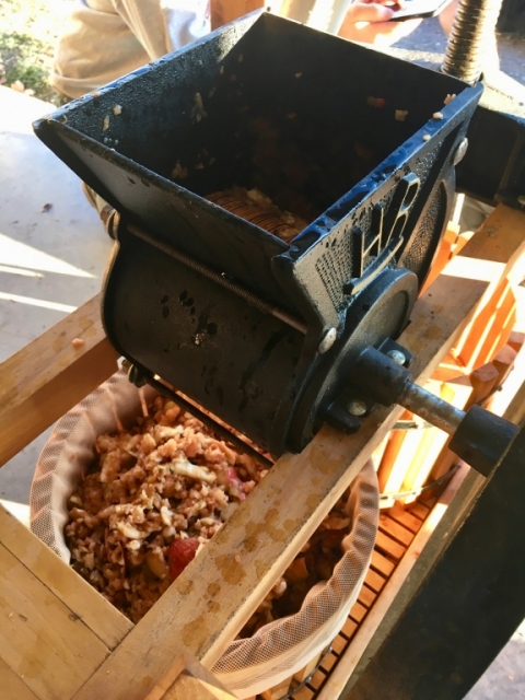 November 15. Cider making!