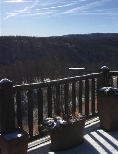 November 11. Temperature has dropped into the single digits!