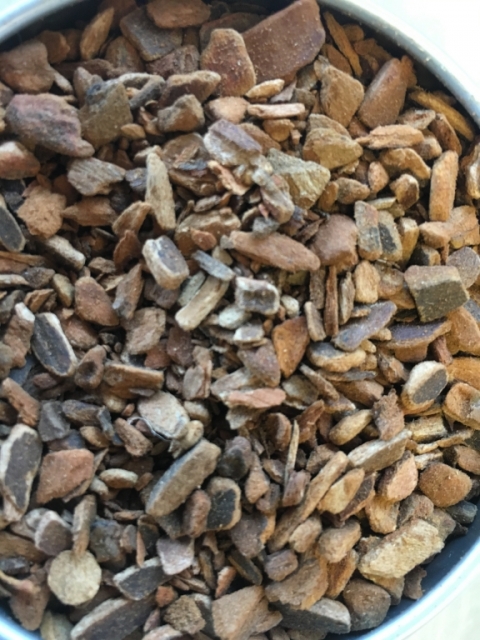 Sassafras root bark.