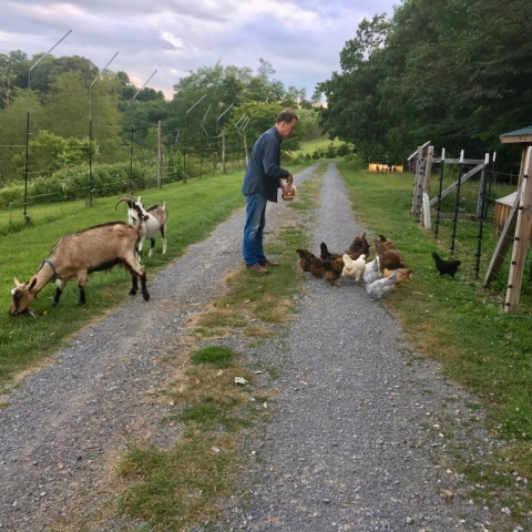 David treating his girls. July 12.