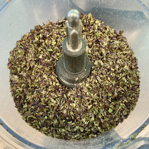 July 22. Dried Heal All in the processor.