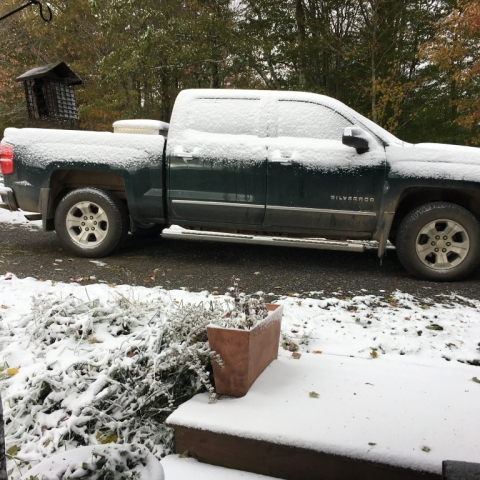 First snow of the season! October 21.