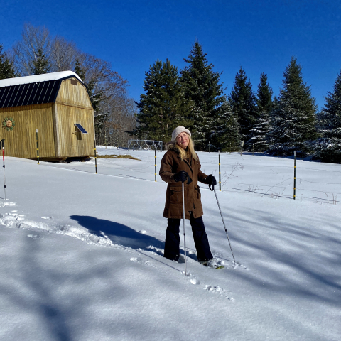 January 12 snowshoeing.